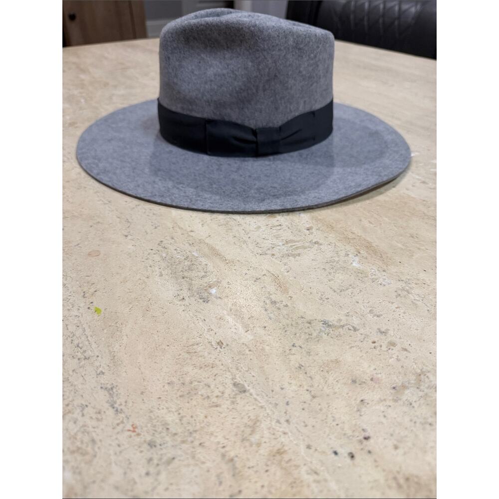 Patina The Lark Wool Fedora Western Hat Handcrafted Wide Brim Gray NWT Size M - Picture 2 of 7